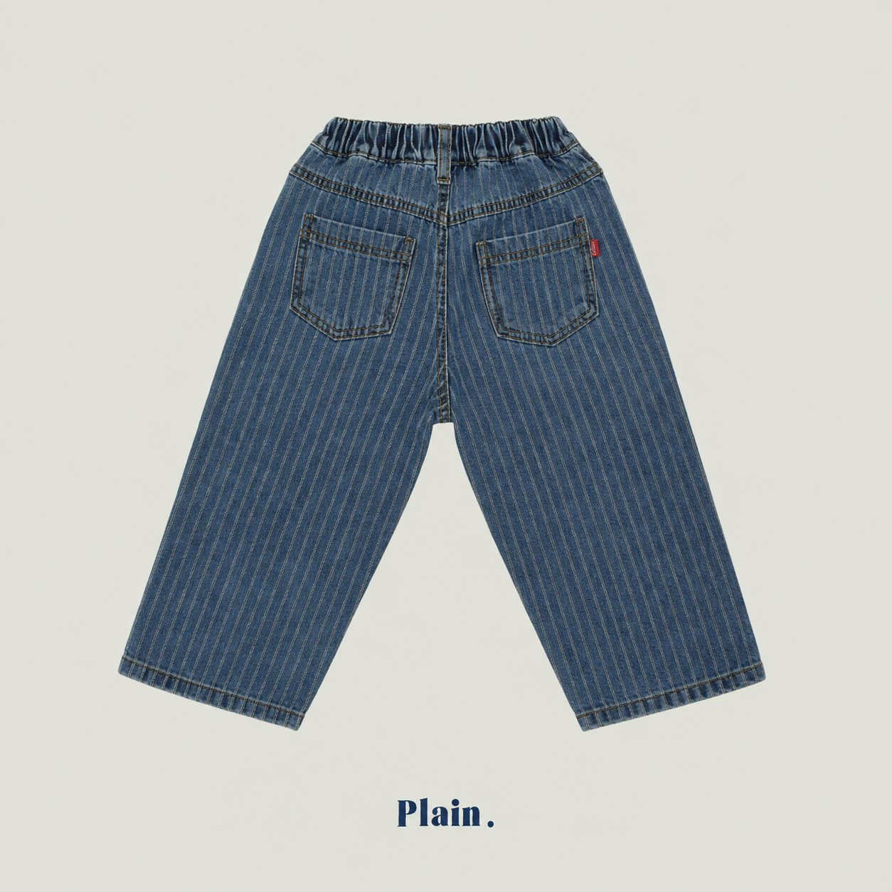 ［plain］Jacquard denim pants