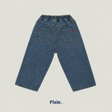 ［plain］Jacquard denim pants