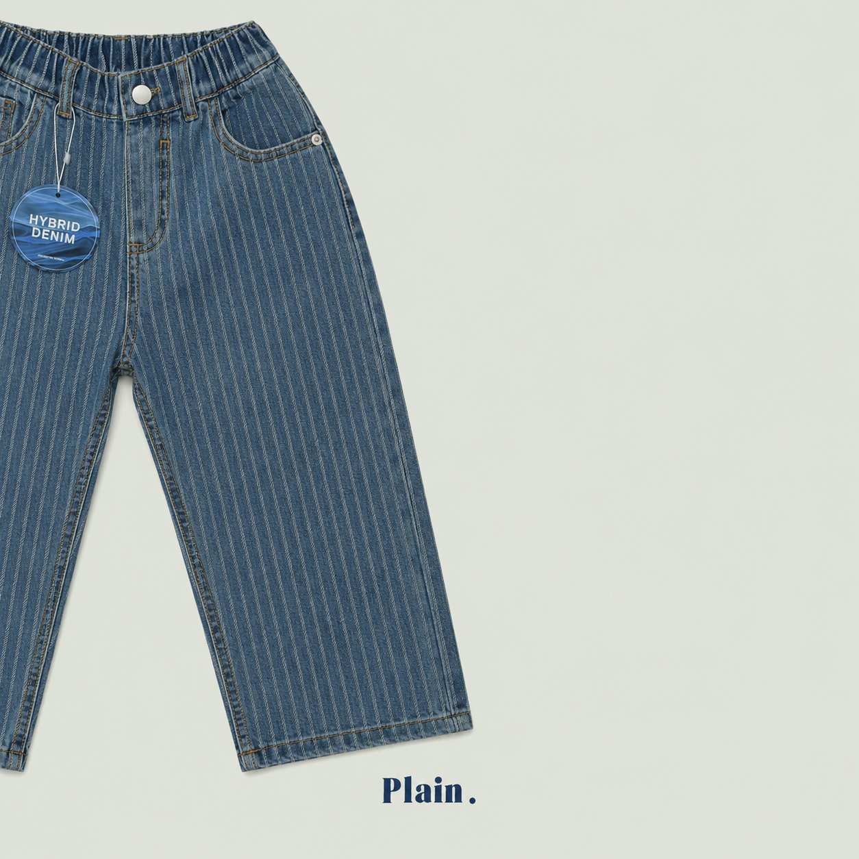 ［plain］Jacquard denim pants