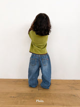［plain］Jacquard denim pants
