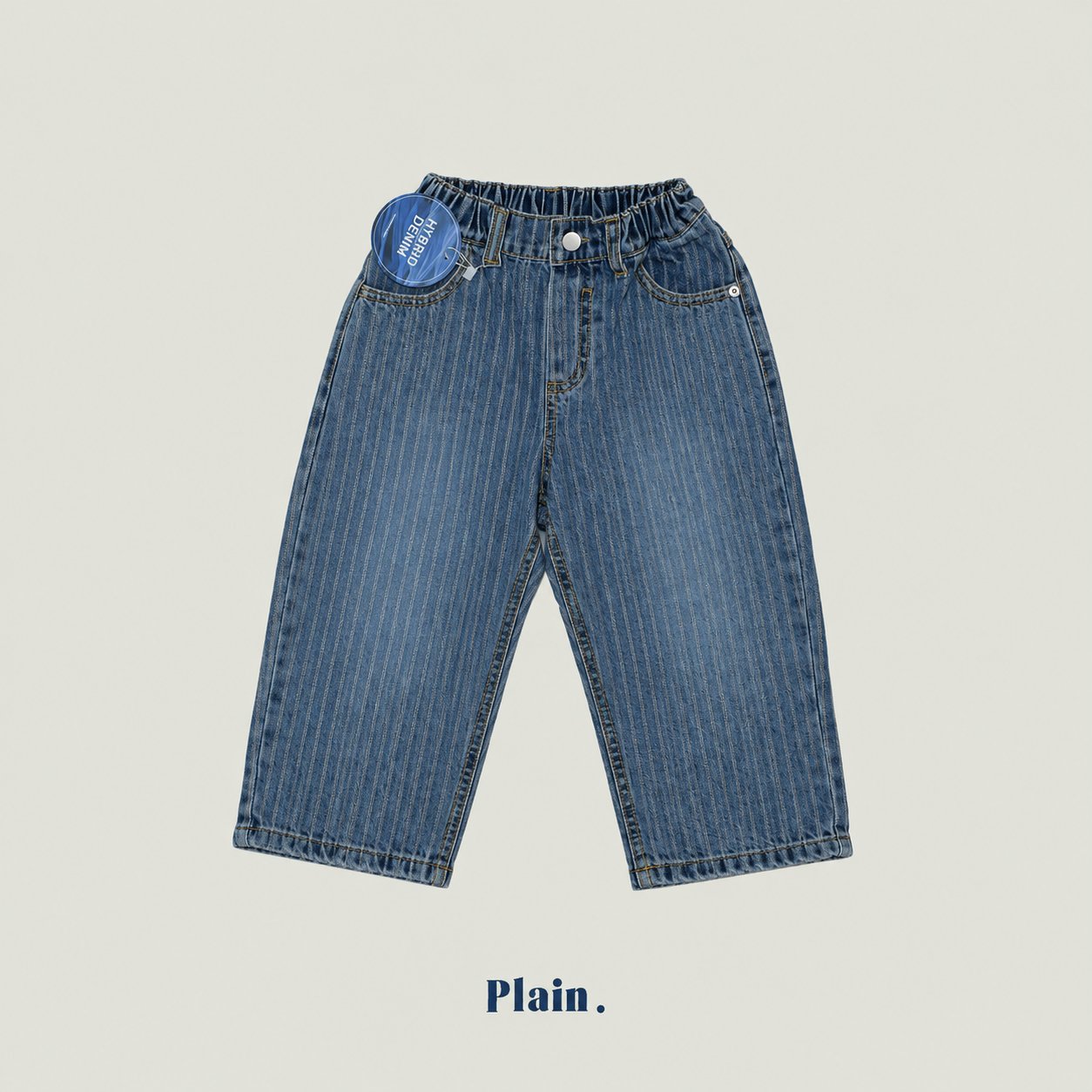 ［plain］Jacquard denim pants