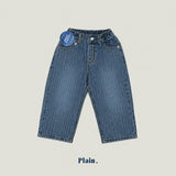 ［plain］Jacquard denim pants