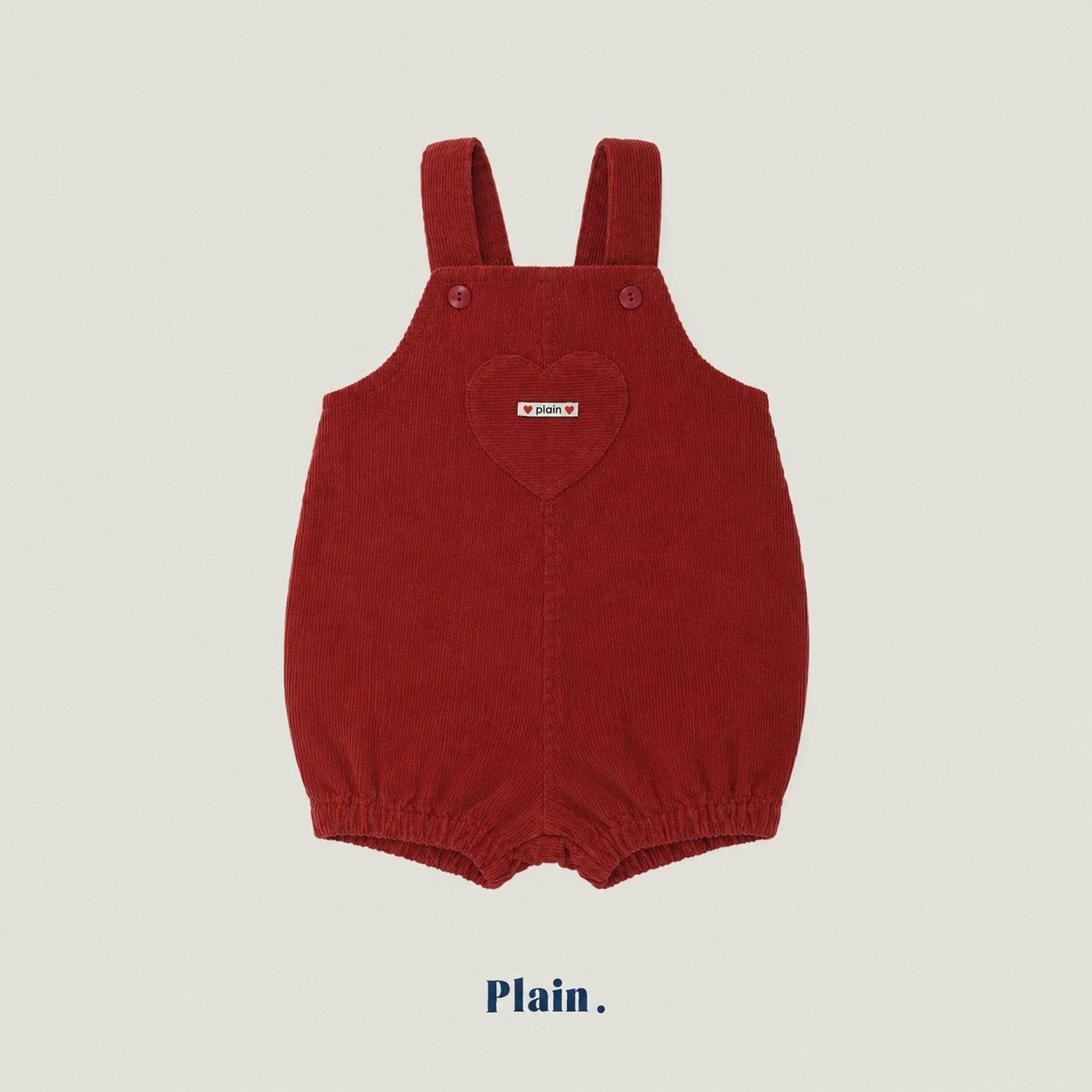 ［plain］Yogurt heart overall