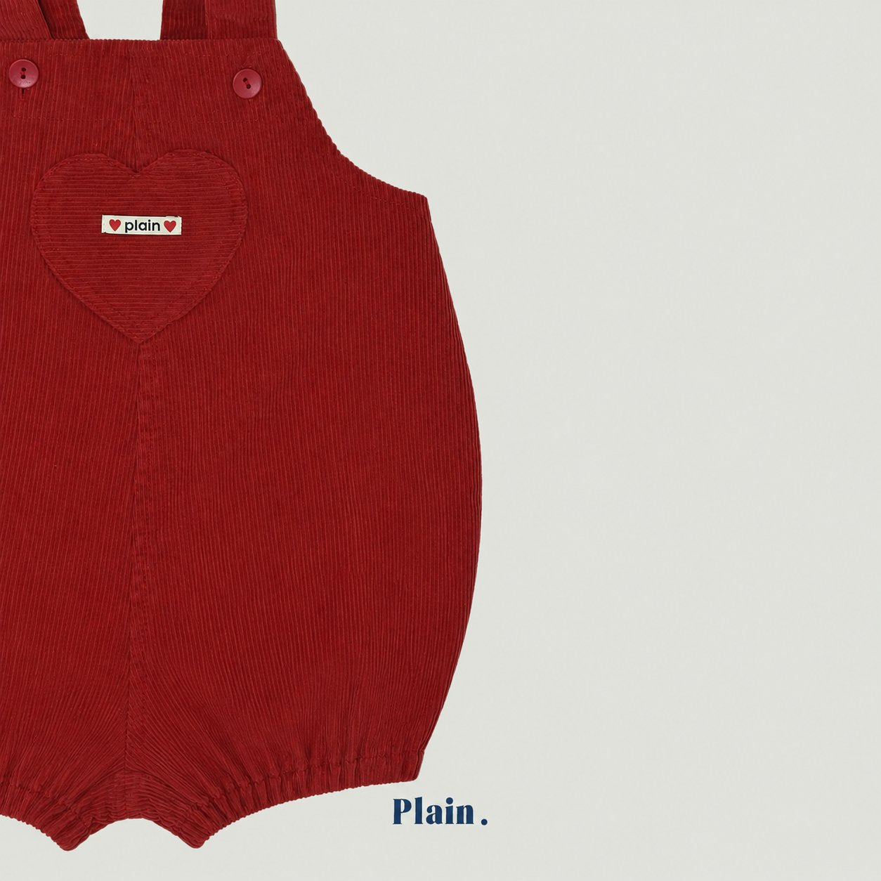 ［plain］Yogurt heart overall