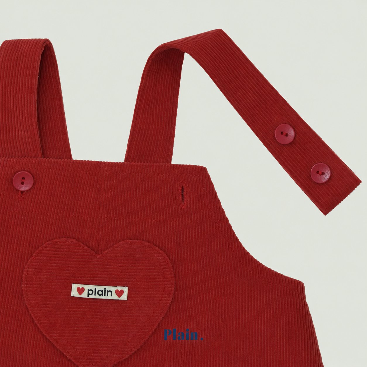 ［plain］Yogurt heart overall