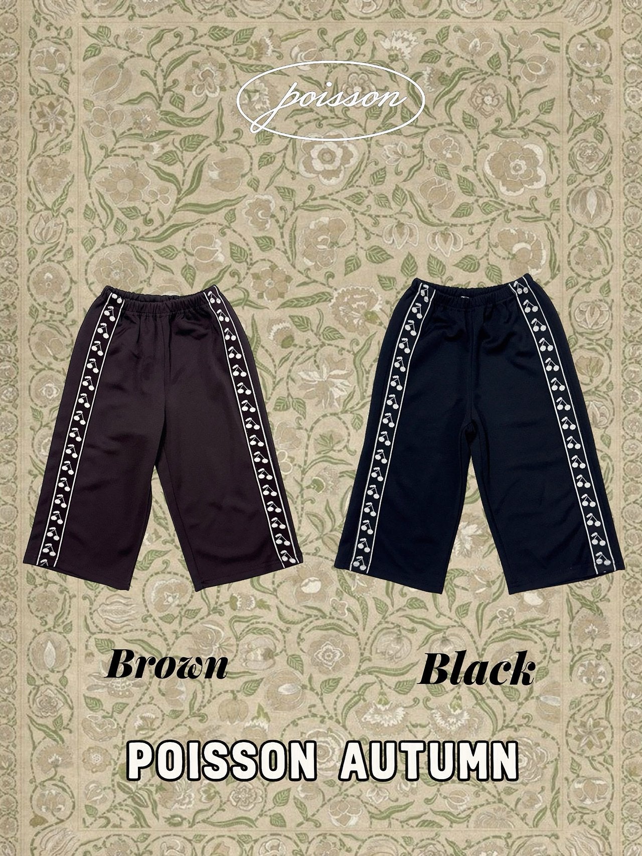 ［poisson］Cherry line pants