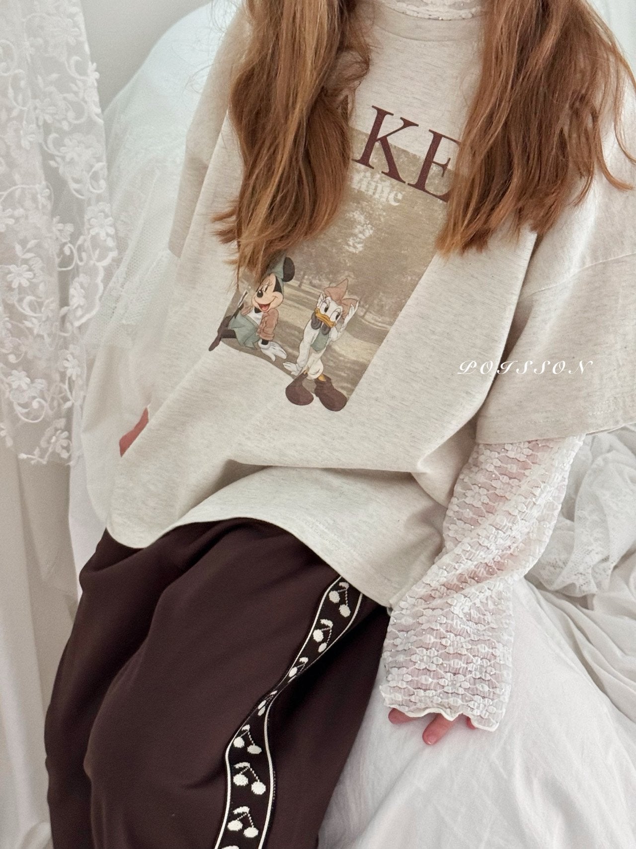 ［poisson］Cherry line pants