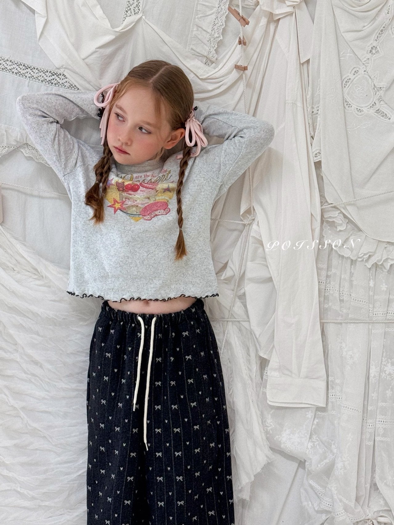 ［poisson］Ribbon pants