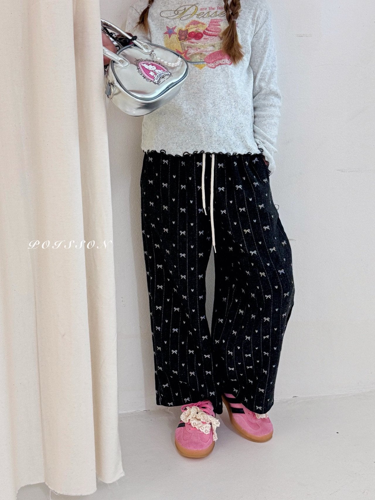［poisson］Ribbon pants