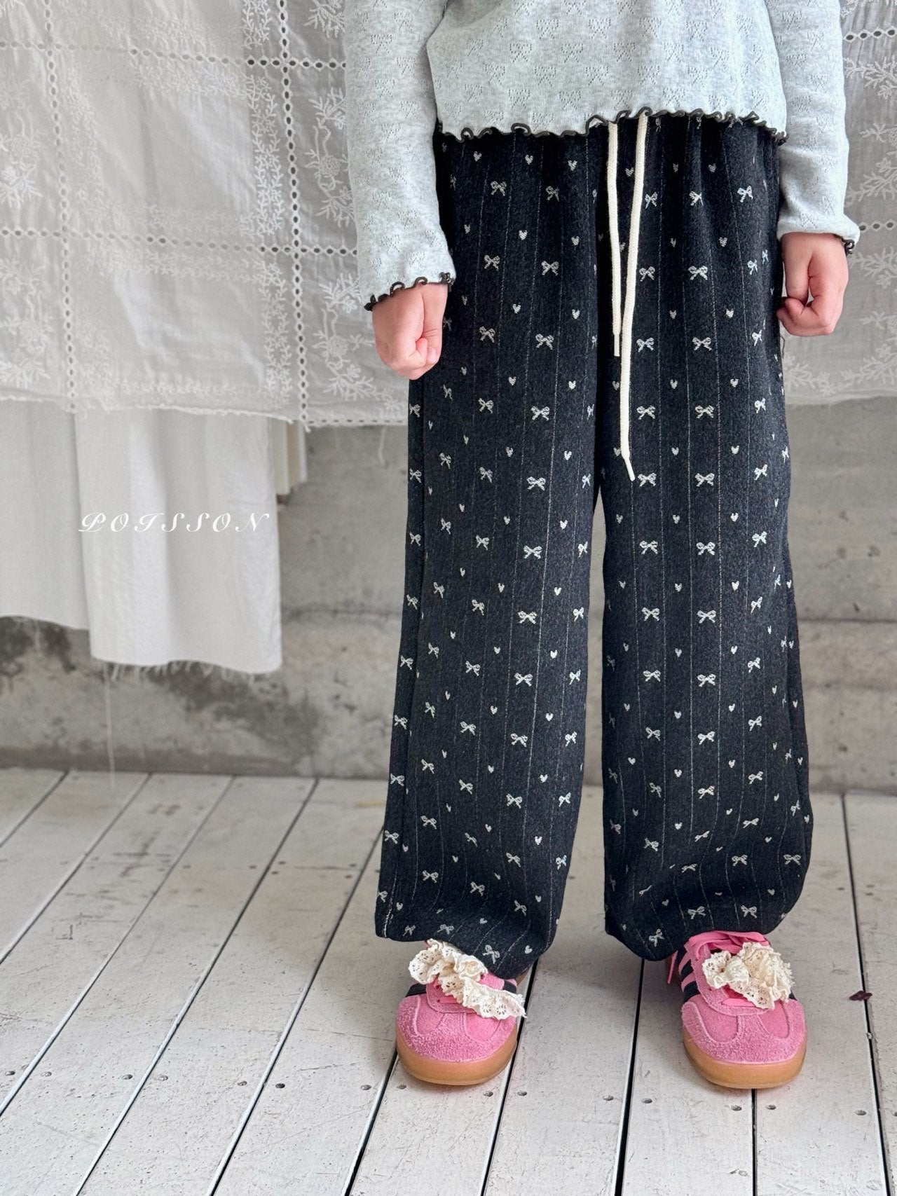 ［poisson］Ribbon pants