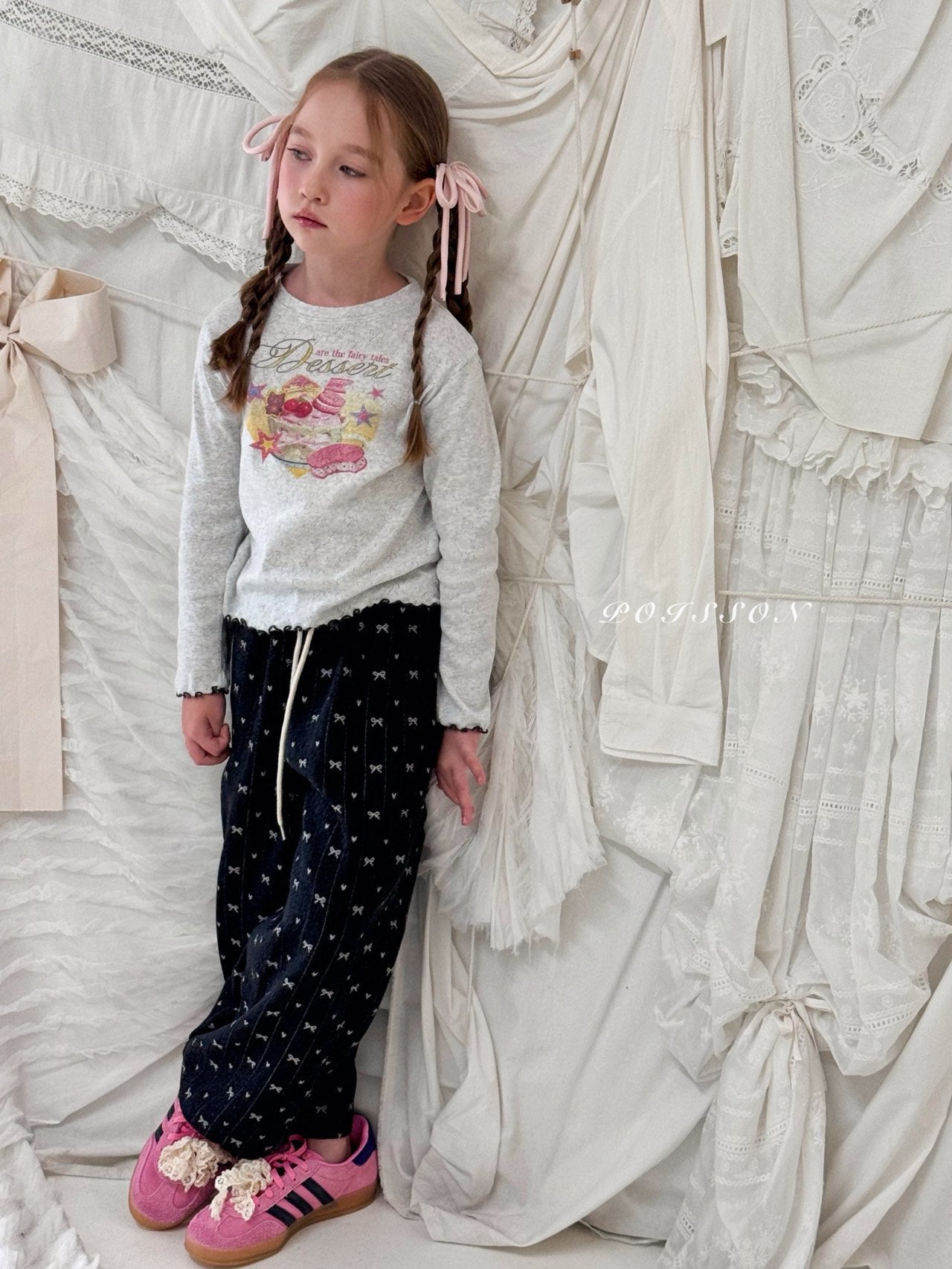 ［poisson］Ribbon pants