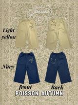 ［poisson］Ribbon embroidery pants