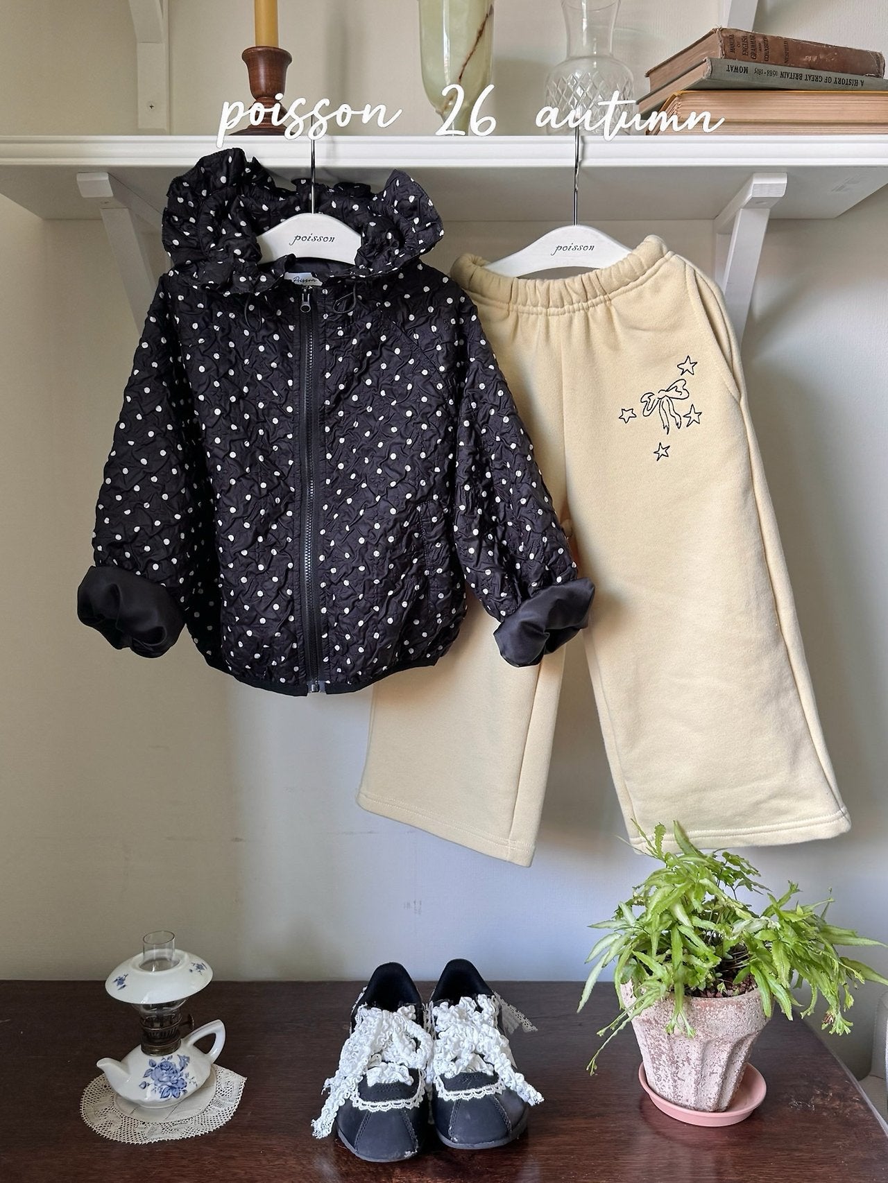 ［poisson］Ribbon embroidery pants