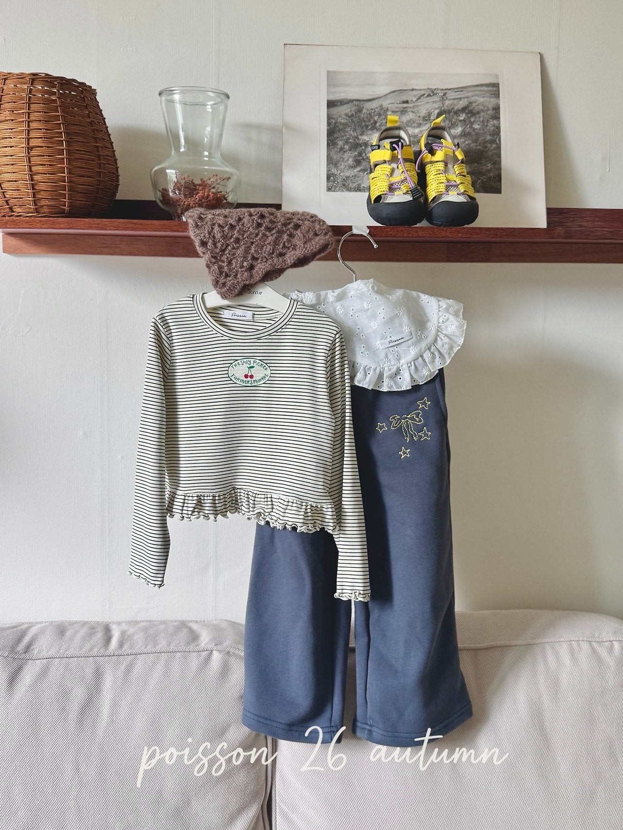［poisson］Ribbon embroidery pants