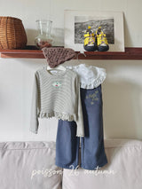 ［poisson］Ribbon embroidery pants