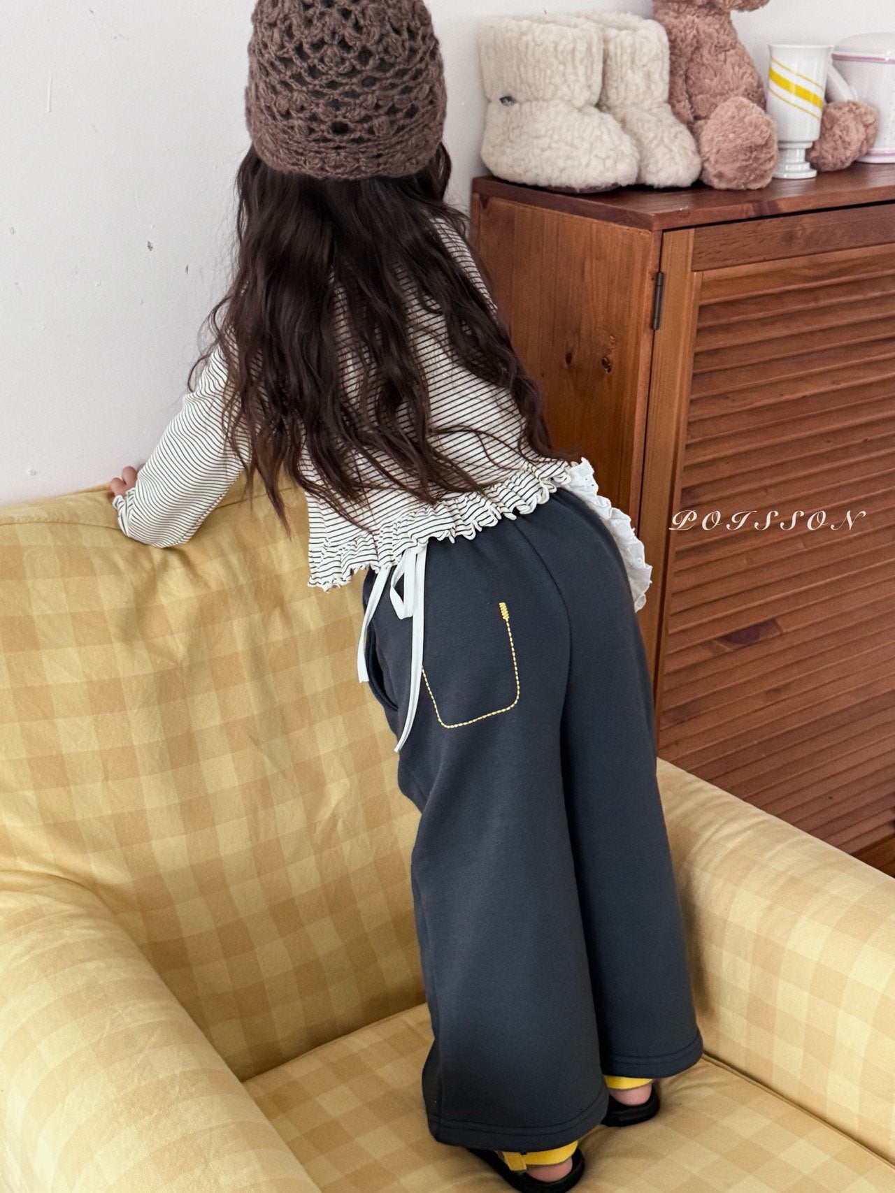 ［poisson］Ribbon embroidery pants