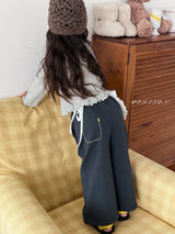 ［poisson］Ribbon embroidery pants