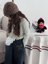 ［poisson］Ribbon embroidery pants