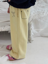 ［poisson］Ribbon embroidery pants