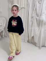 ［poisson］Ribbon embroidery pants