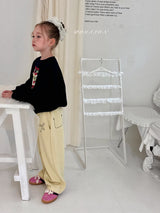 ［poisson］Ribbon embroidery pants
