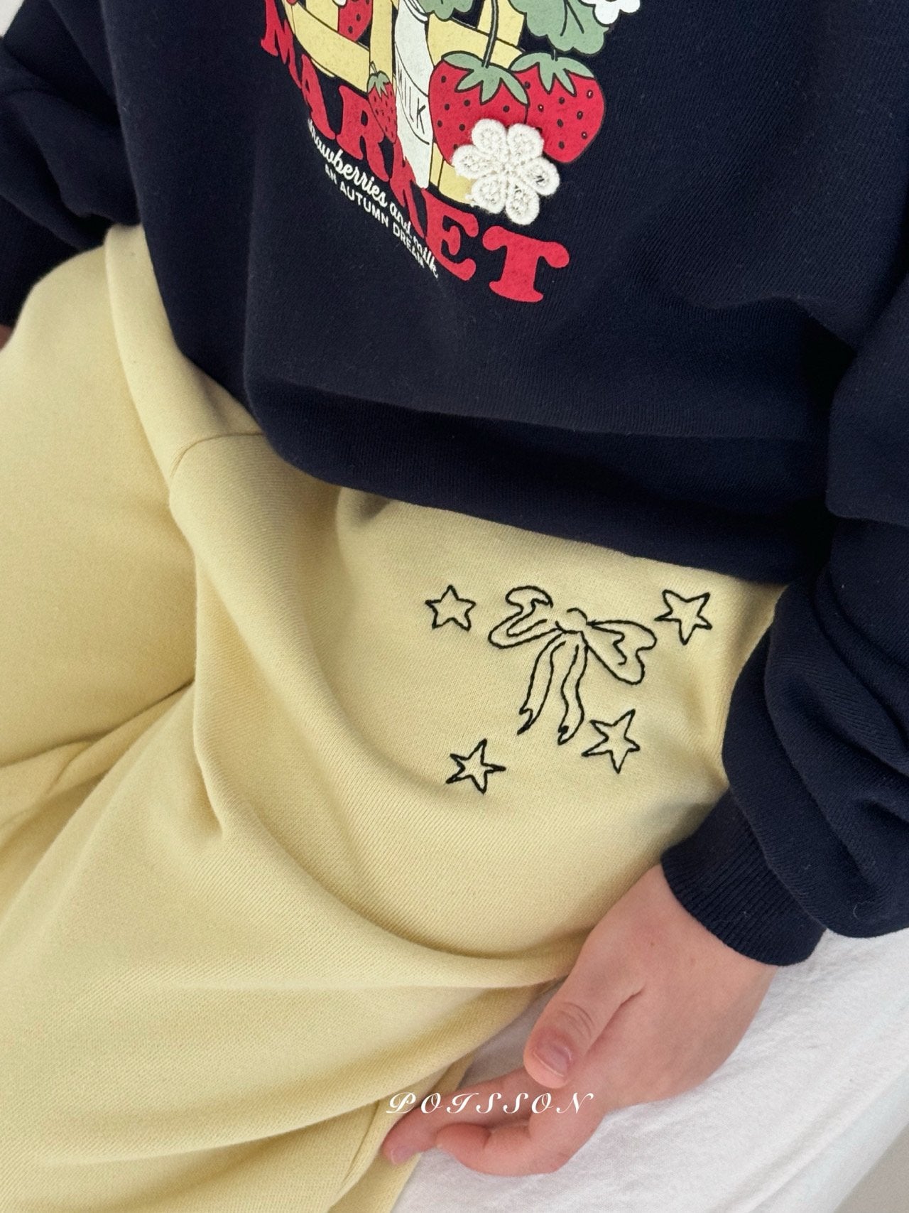 ［poisson］Ribbon embroidery pants