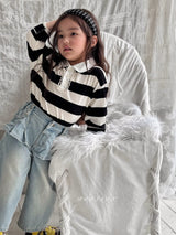 ［poisson］Pleate skirt denim pants