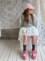 ［poisson］Eyelet frill tee