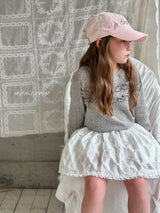 ［poisson］Eyelet frill tee