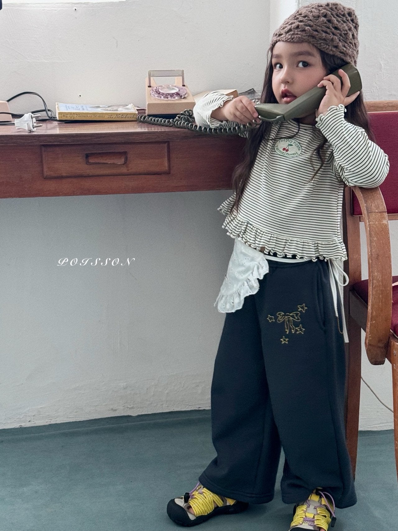 ［poisson］Cherry market frill tee