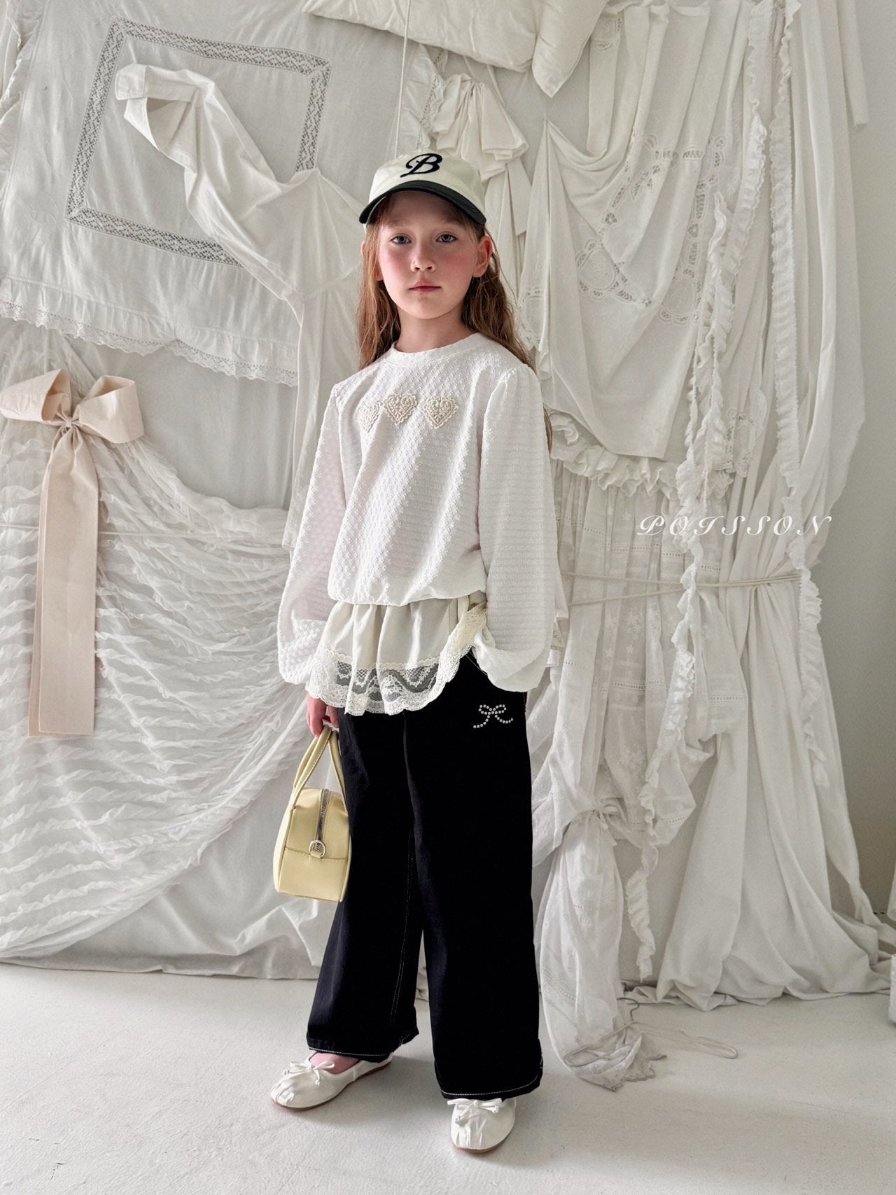 ［poisson］Ribbon stone pants