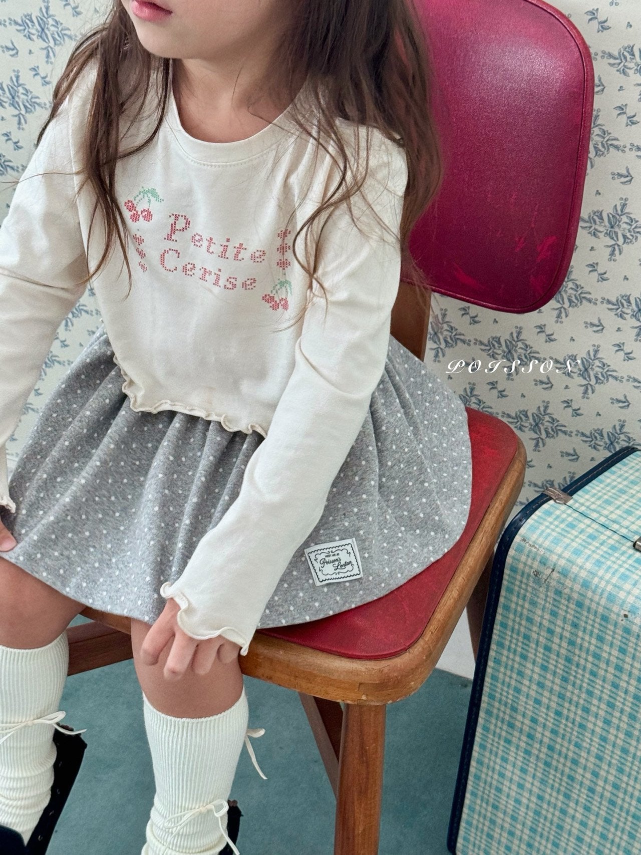 ［poisson］Petite cherry tee