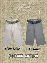 ［poisson］Check frill pants