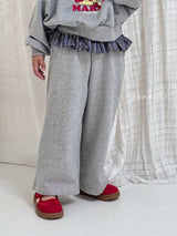 ［poisson］Check frill pants