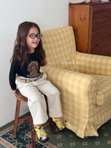 ［poisson］Check frill pants