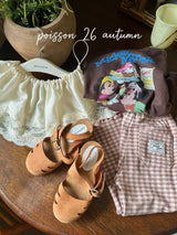 ［poisson］Elodie check flare pants