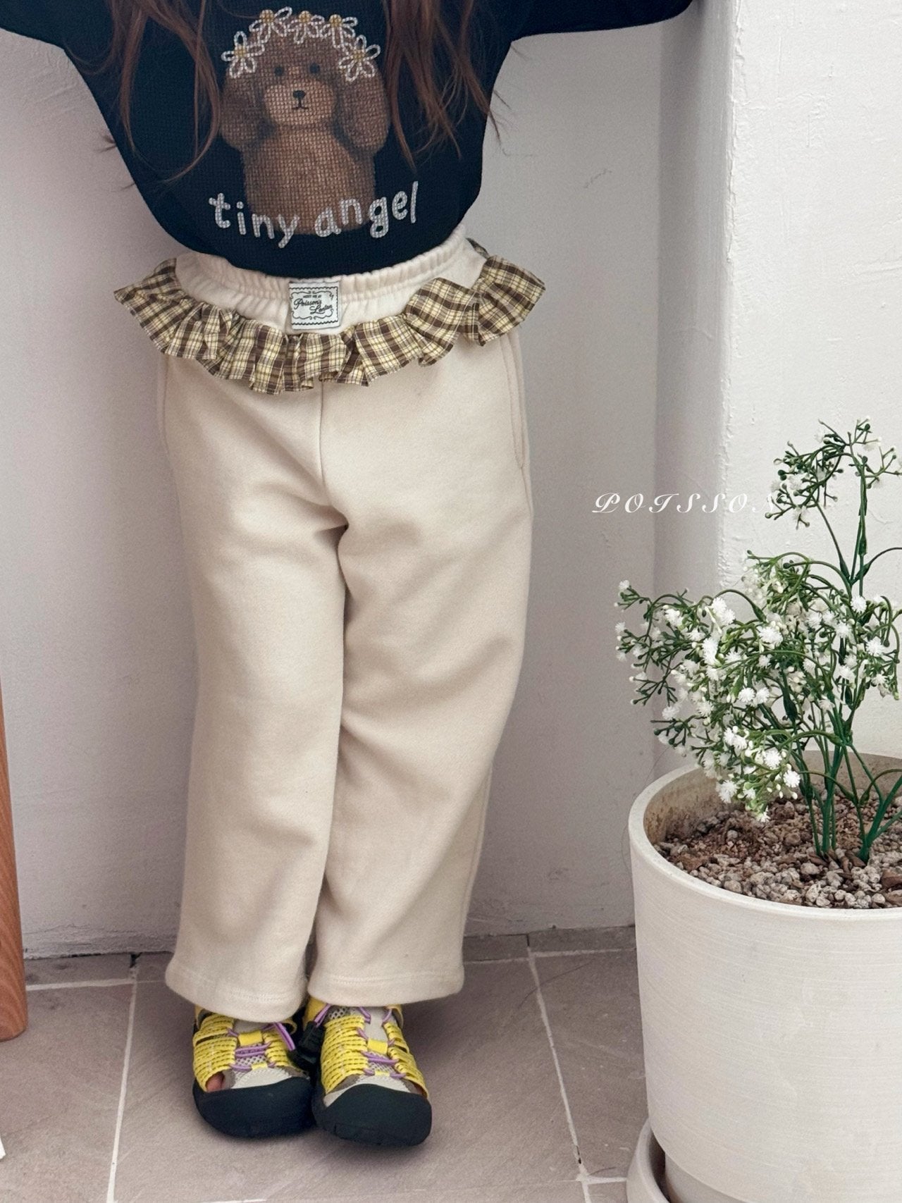 ［poisson］Check frill pants
