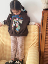 ［poisson］Elodie check flare pants