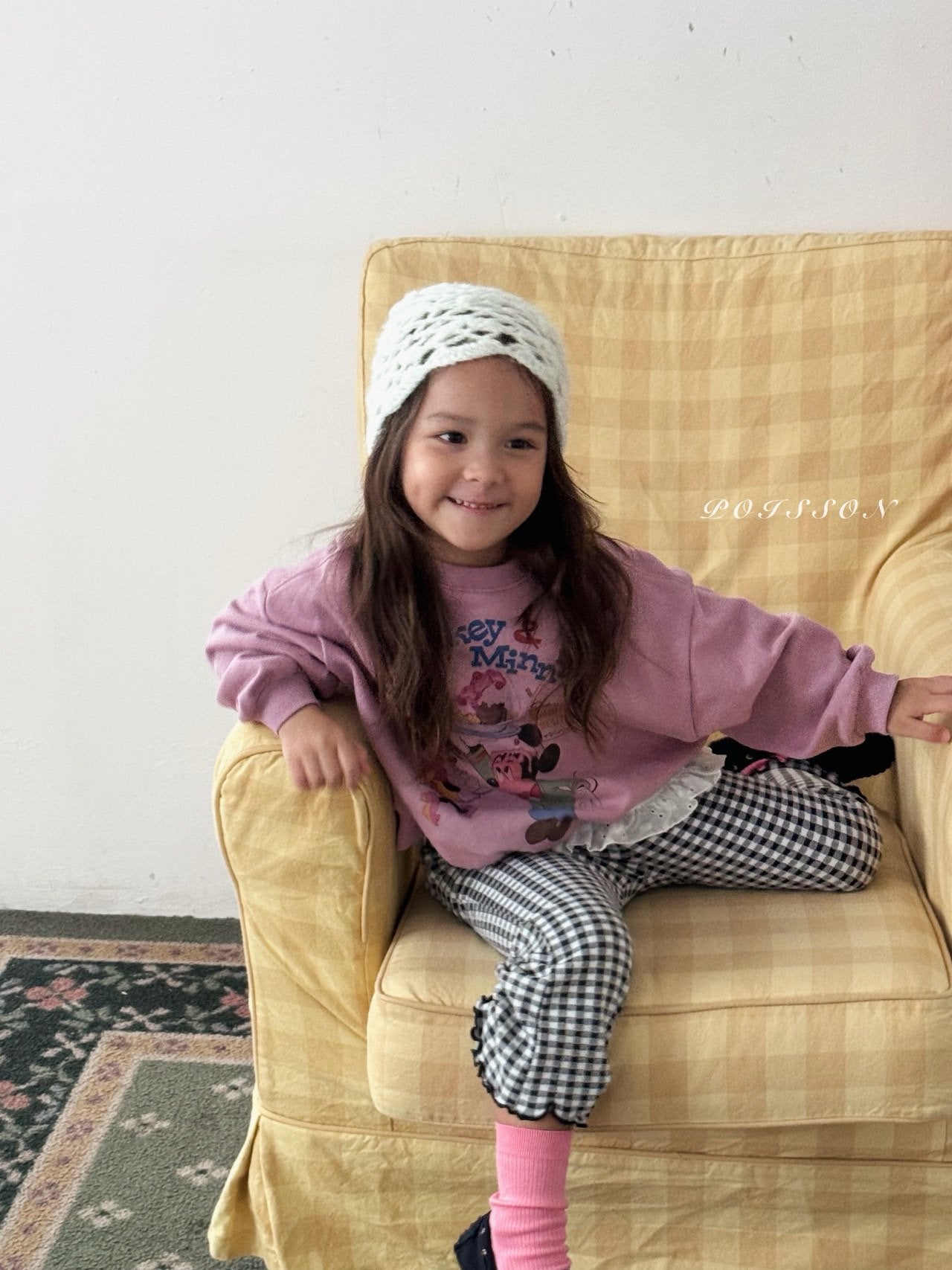 ［poisson］Elodie check flare pants