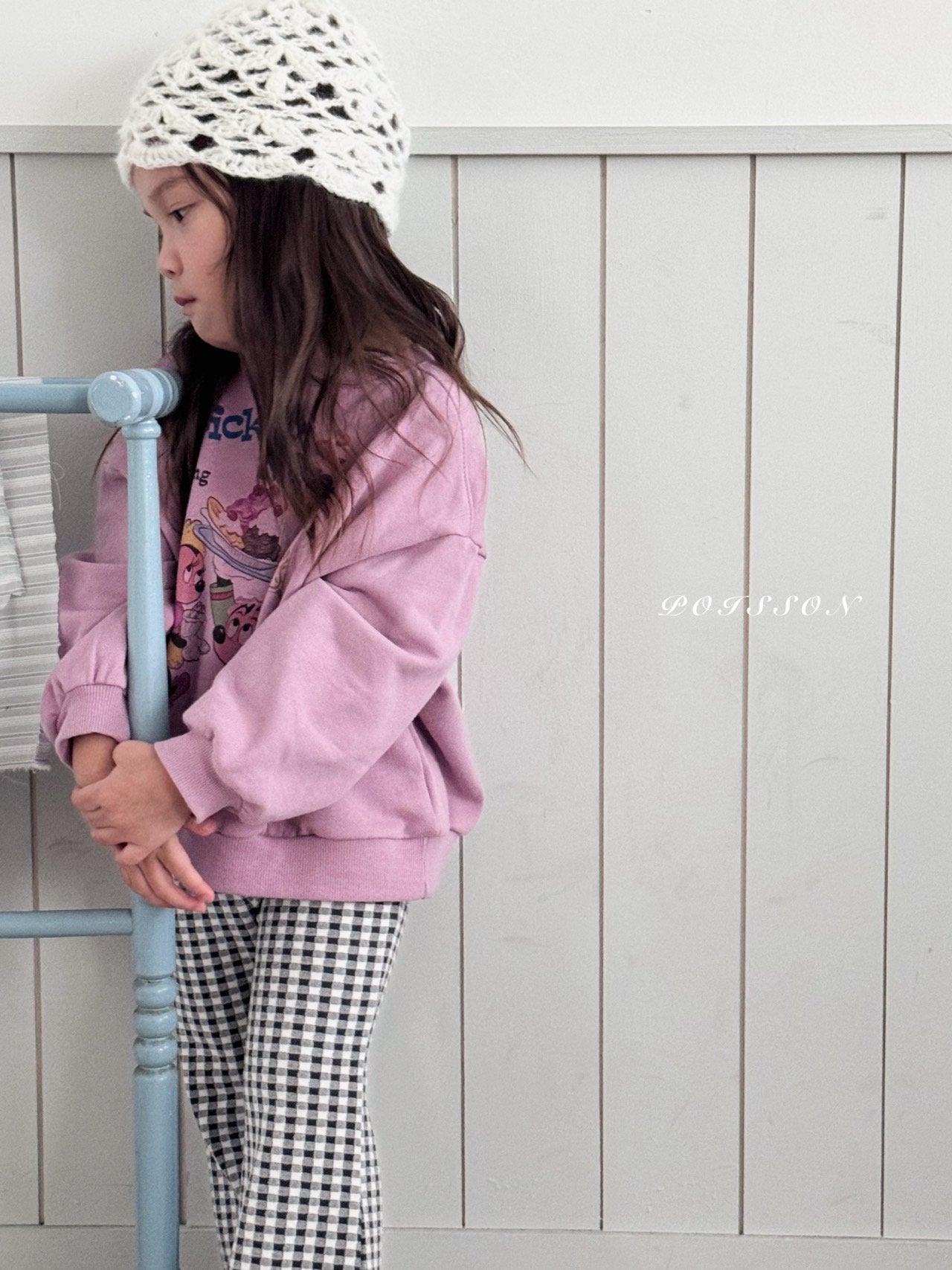 ［poisson］Elodie check flare pants