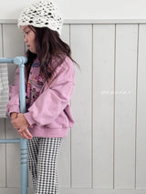 ［poisson］Elodie check flare pants