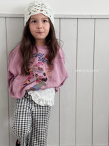 ［poisson］Elodie check flare pants