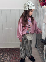 ［poisson］Elodie check flare pants