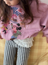 ［poisson］Elodie check flare pants