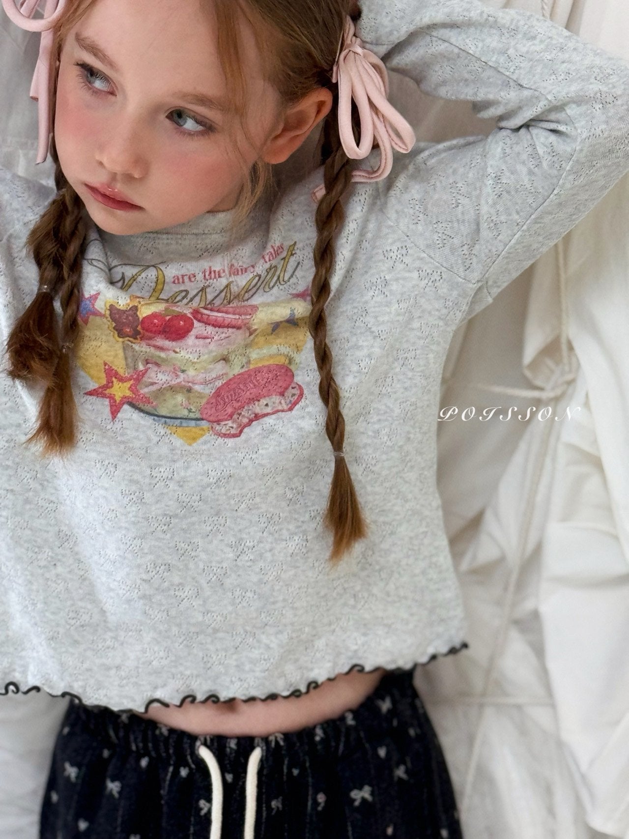 ［poisson］Longtail ribbon hair clip