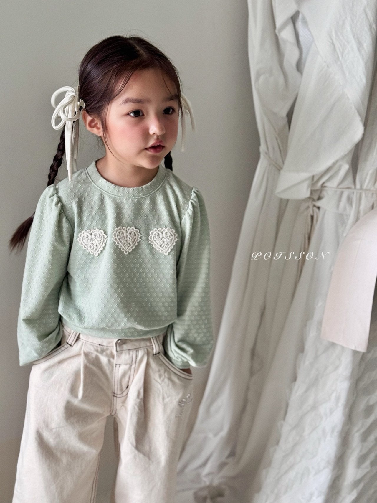 ［poisson］Longtail ribbon hair clip