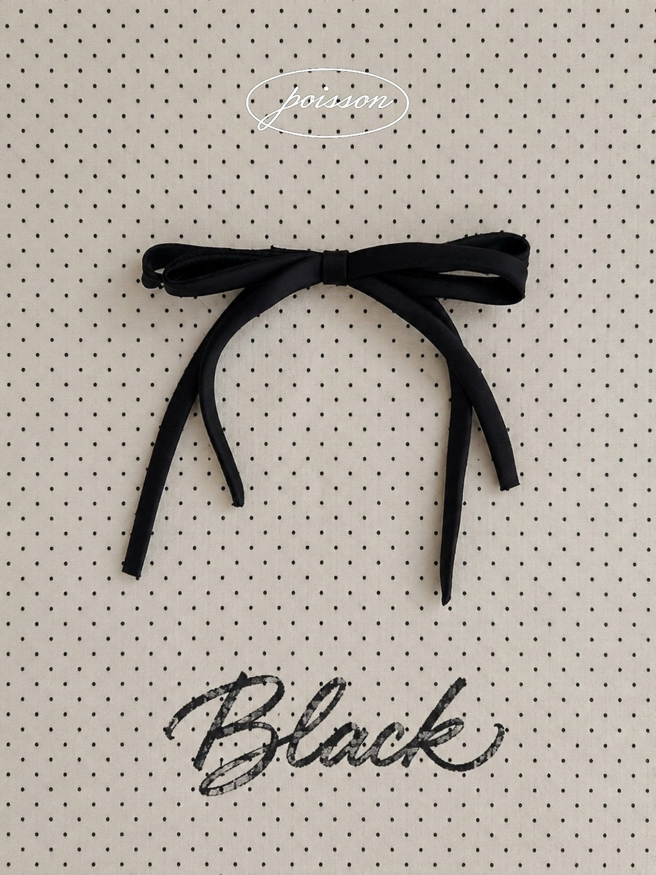 ［poisson］Longtail ribbon hair clip