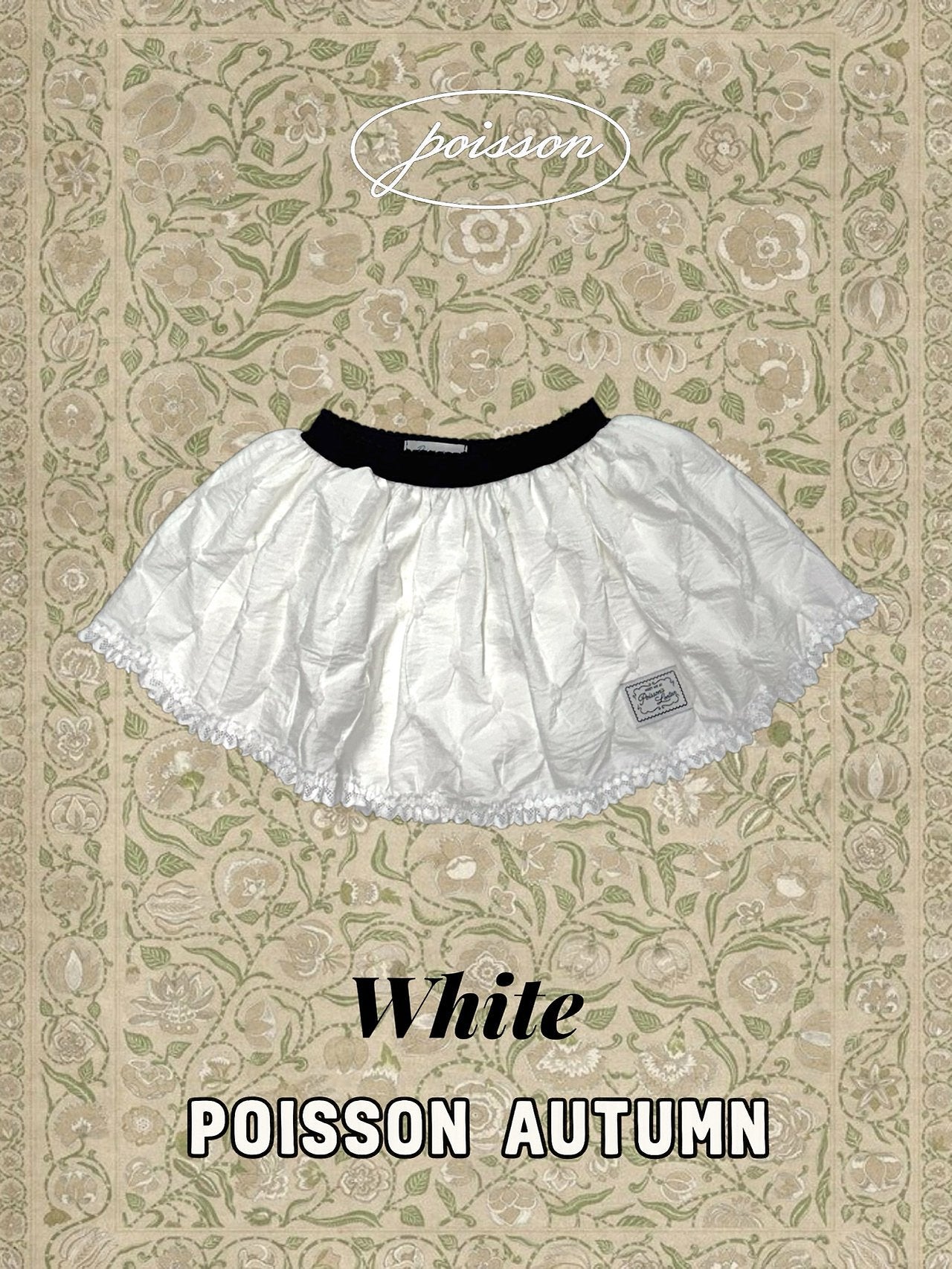 ［poisson］Release lace skirt pants