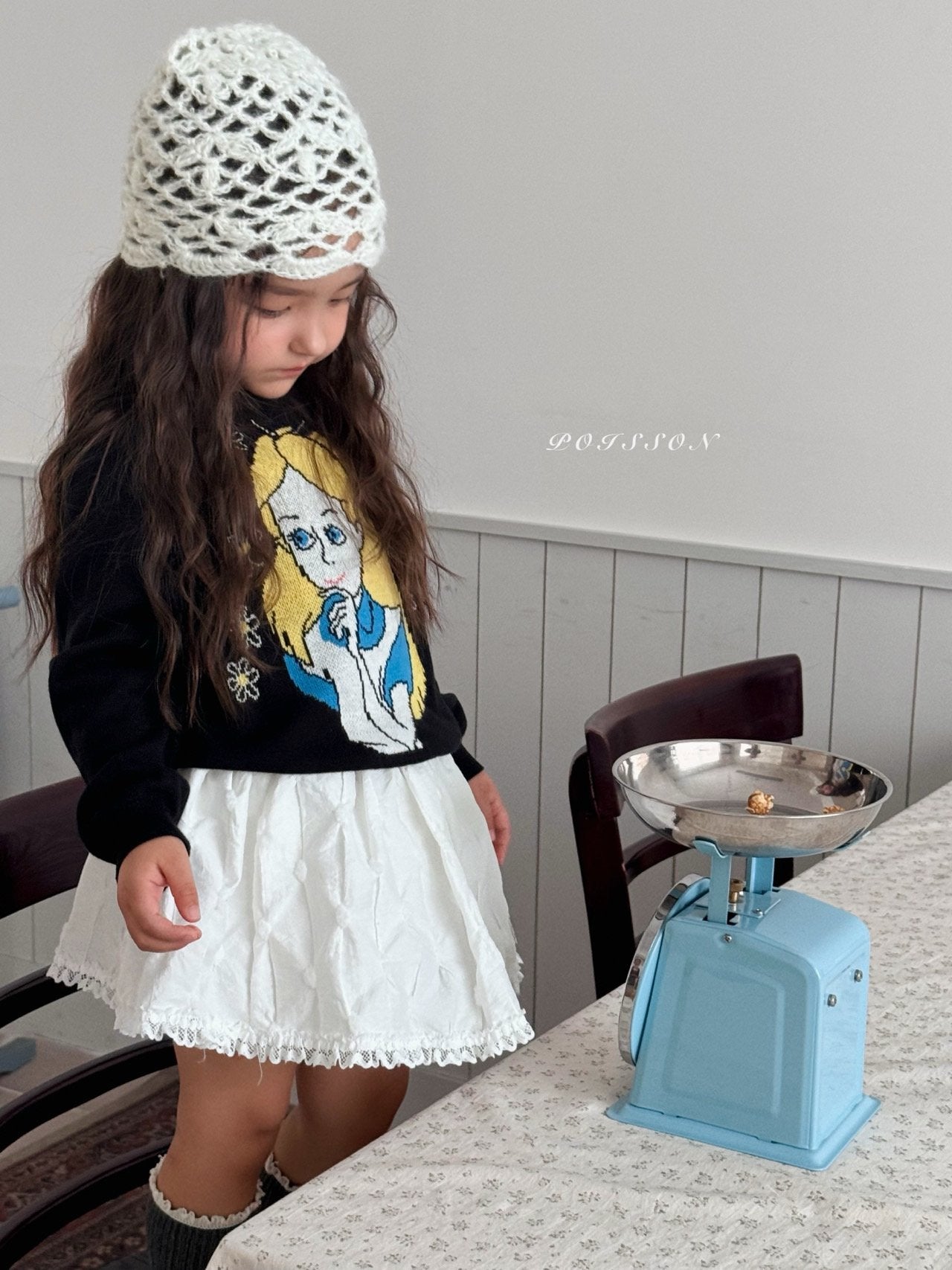 ［poisson］Release lace skirt pants