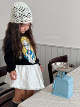 ［poisson］Release lace skirt pants